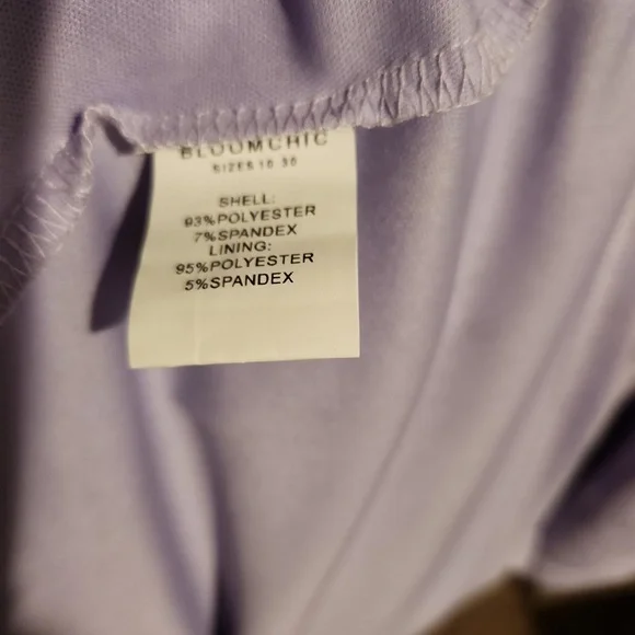 BloomChic Lavender Eyelet Midi Dress - Picture 4 of 5